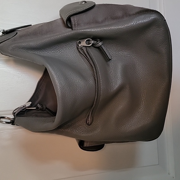 Grey Leather Coach Purse - Picture 4 of 7